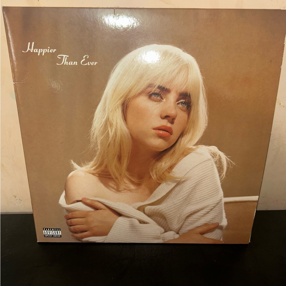Light Blue Happier Than Ever Vinyl Record